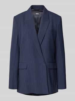 Boss Relaxed fit lange blazer met krijtstrepen