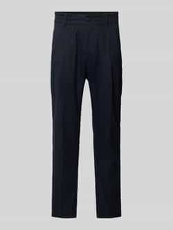 Drykorn Tapered fit bandplooibroek met elastische band model 'CHASY'