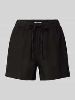Only Loose fit korte broek van een mix van viscose en linnen model 'CARO'