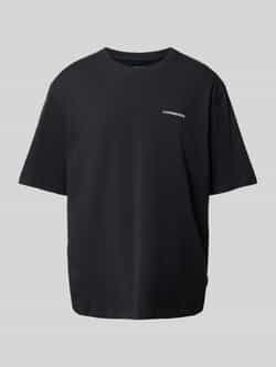 Lindbergh Oversized T-shirt met labelprint