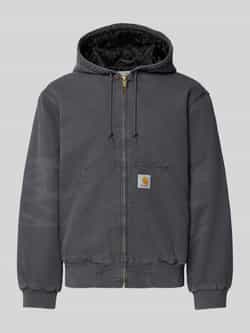 Carhartt Work In Progress Jack met kangoeroezak en labeldetail