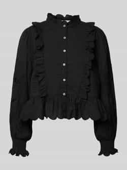 NEO NOIR Blouse met lange mouwen en knoopsluiting