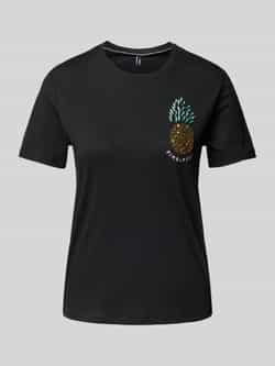 Only Shirt met korte mouwen ONLKITA LIFE REG S S PINEAPPLE TOP JRS