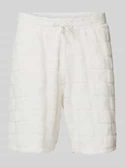 Carlo colucci Regular fit sweatshorts met structuurmotief model 'BEACHWEAR'