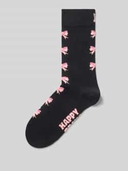 Happy Socks Sokken met motiefstitching model 'Bow'