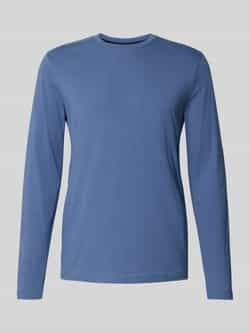 Christian Berg Men Shirt met lange mouwen en geribde ronde hals