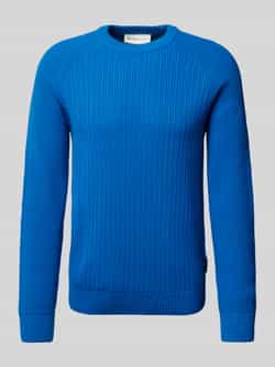 Tom Tailor Denim Regular fit gebreide pullover van katoenmix met structuurmotief