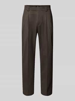 CINQUE Tapered fit pantalon met bandplooien model 'Sando'