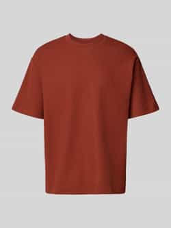 MCNEAL T-shirt met geribde ronde hals