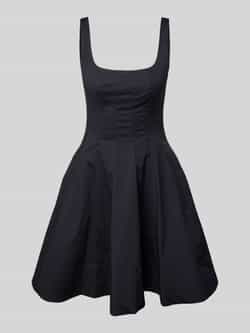 Staud Mini-jurk met vierkante hals model 'MINI WELLS'