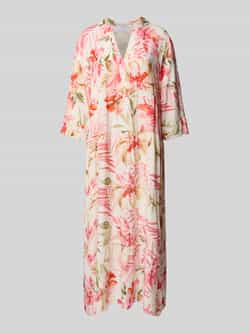 ZABAIONE Midi-jurk van viscose in laagjeslook
