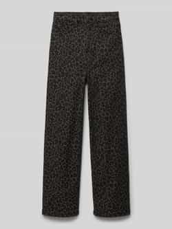 s.Oliver RED LABEL Wide leg jeans van katoenmix