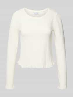 Jake*s Casual Pyjamabovendeel met ajourpatroon