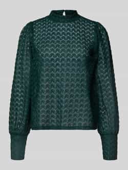 Vero Moda Regular fit kanten blouse met ronde hals model 'BECCA'
