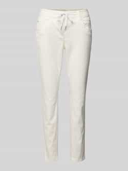 Tom Tailor Tapered fit stoffen broek van katoenmix