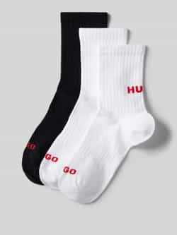 HUGO underwear Vrijetijdssokken 3P QS MESSAGES CC W met een logo-opschrift (3 paar Set van 3)