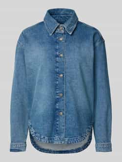 MAC Jeansjack met platte kraag