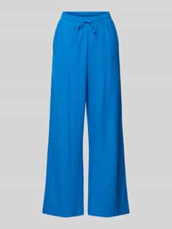 FREE QUENT Straight leg linnen broek met steekzakken model 'Lavea'