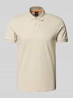 Boss Orange Stijlvolle Beige Polo met Slim Fit en Korte Mouwen Beige Heren