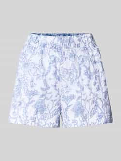 Pepe Jeans Korte relaxed fit linnen broek met elastische band model 'DARCY'
