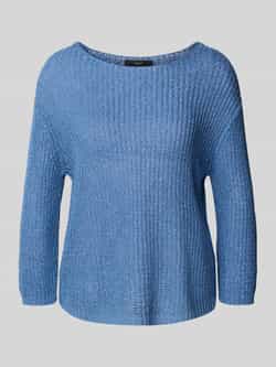 Oui Gebreide pullover met boothals