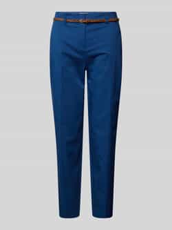 Christian Berg Woman Slim fit stoffen broek met verkort model