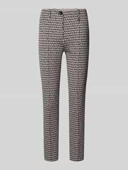 Marc Cain Stoffen broek met knoop- en ritssluiting