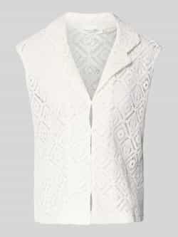 Christian Berg Woman Relaxed fit gehaakt gilet met ajourpatroon