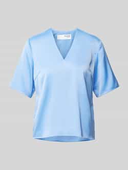 Selected Femme Regular fit blouseshirt met V-hals model 'LENA'
