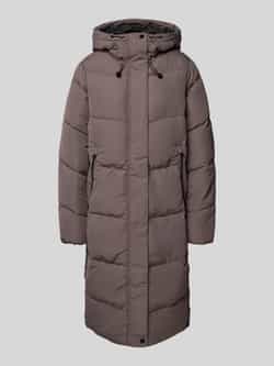 Only Relaxed fit gewatteerde lange jas met capuchon model 'MAGGI LIFE'