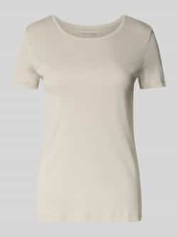 Christian Berg Woman T-shirt met geribde ronde hals