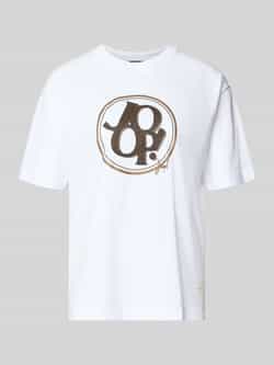 Joop! T-shirt met labelprint model 'Tashi'