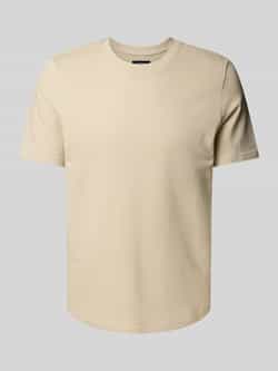 MCNEAL T-shirt met geribde ronde hals