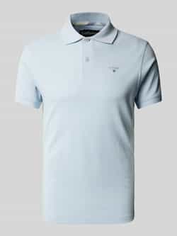 Barbour Slim fit poloshirt met labelstitching