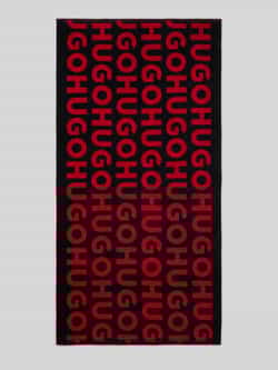 HUGO Handdoek met labelprint model 'MONOGRAM'