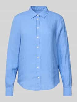 Gant Regular fit linnen overhemd met platte kraag