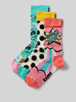 Happy Socks Sokken met stretch model 'Mothers Day' in een set van 3 paar