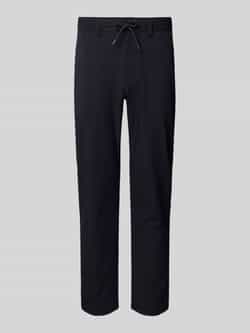 MCNEAL Tapered fit stoffen broek met tunnelkoord