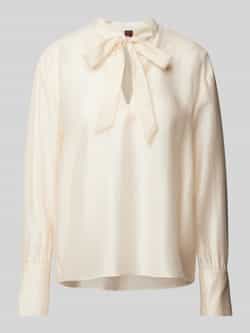 Stefanel Regular fit blouse met strikdetail