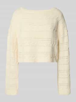Noisy May Gebreide pullover met ajourpatroon model 'CLAES'