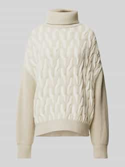 Boss Oversized gebreide pullover met col model 'Ferdolia'