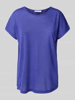 Christian Berg Woman T-shirt met geribde ronde hals