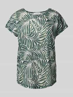 Christian Berg Woman T-shirt met geribde ronde hals