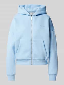 Review Oversized sweatjack met labelprint