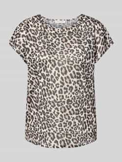 Christian Berg Woman T-shirt met geribde ronde hals