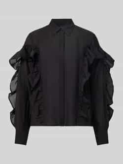 Copenhagen Muse Blouse met volants en overhemdkraag model 'MOLLY'