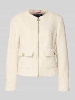 WHITE LABEL Blazer in bouclélook met ronde hals