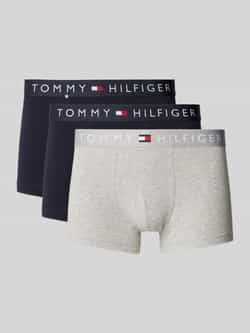 Tommy Hilfiger Boxershort met elastische band met label in een set van 3 stuks