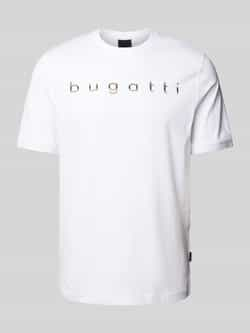 Bugatti T-shirt met logoprint