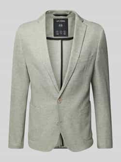 S.Oliver BLACK LABEL Slim fit colbert van gemêleerde jersey